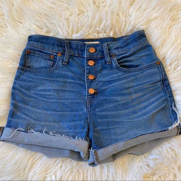 Madewell High Rise Denim Shorts 27 - Picture 6 of 11